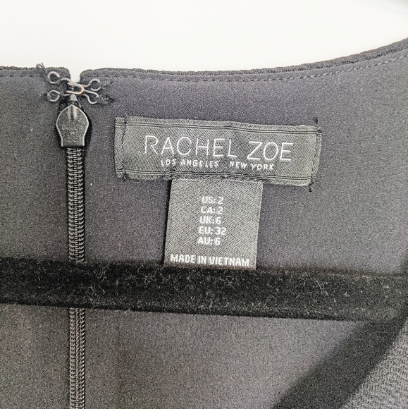 Rachel Zoe tie jumper with pockets black size 2 - Picture 3 of 4
